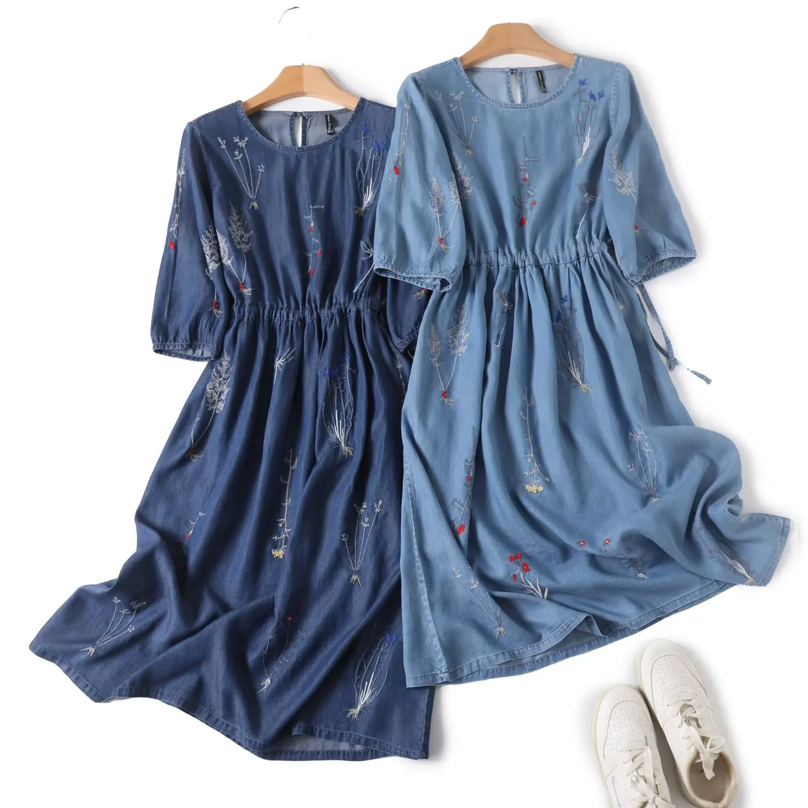 2026 богемное джинсовое платье для женщин с коротким рукавом и круглым вырезом на талии, джинсовые платья с вышивкой, отпускное платье
2026 богемное джинсовое платье для женщин с коротким рукавом и круглым вырезом на талии, джинсовые платья с вышивкой, отпускное платье