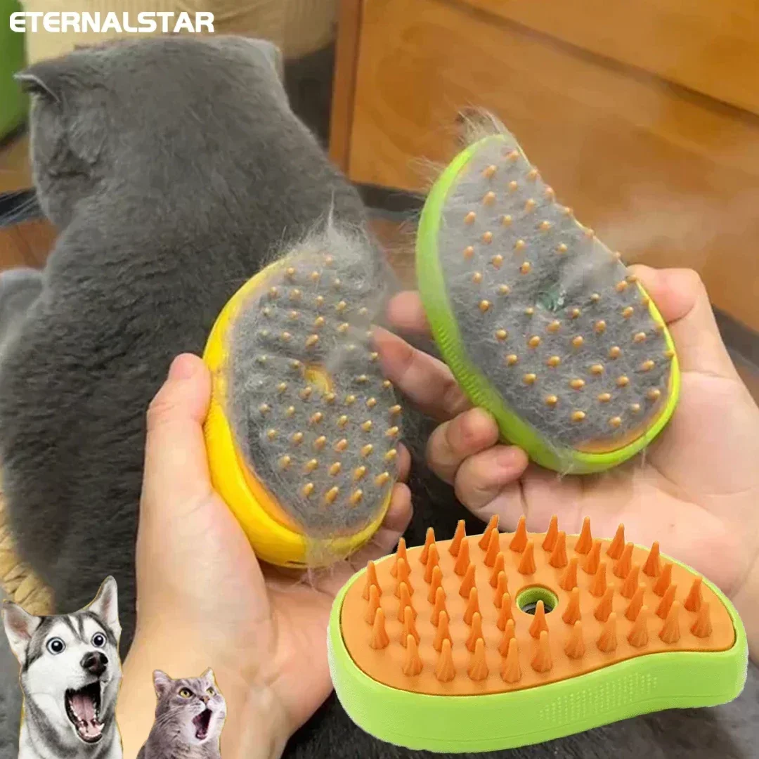 Electric Steamy Brush for Cat and Dog, Steam Brush, Electric Sprayer for Massage, Pet Grooming Tool, Shedding Combs, 3 in 1
Electric Steamy Brush for Cat and Dog, Steam Brush, Electric Sprayer for Massage, Pet Grooming Tool, Shedding Combs, 3 in 1