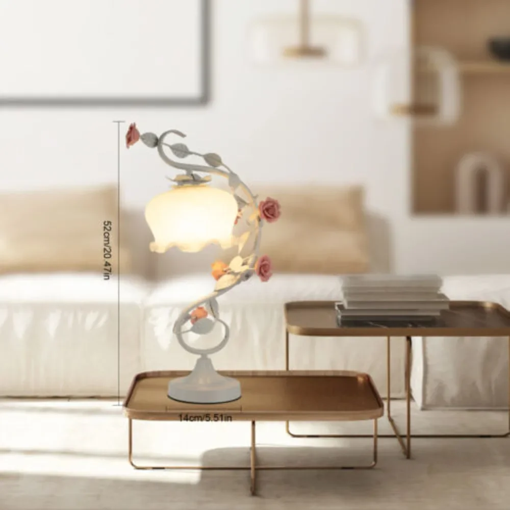 110V E26 Green Flower Petal Table Lamp Bedroom Rose Holder Night Light Glass Lampshade Indoor Lighting Fit 3-5m² Area
110V E26 Green Flower Petal Table Lamp Bedroom Rose Holder Night Light Glass Lampshade Indoor Lighting Fit 3-5m² Area