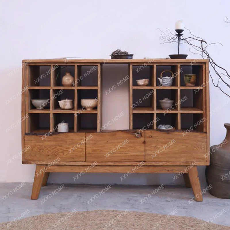 Wabi-sabi style tea cup holder, antique display rack, side cabinet, solid wood storage rack
Wabi-sabi style tea cup holder, antique display rack, side cabinet, solid wood storage rack