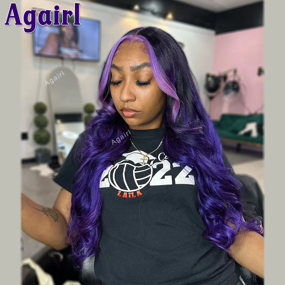 Ombre Highlight Purple 13X6 13X4 Transparent Lace Front Human Hair Wig Brazilian 30 32 Inch Body Wave Lace Frontal Wig For Women
Ombre Highlight Purple 13X6 13X4 Transparent Lace Front Human Hair Wig Brazilian 30 32 Inch Body Wave Lace Frontal Wig For Women