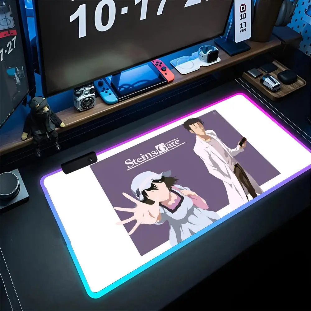 Anime Steins Gate Mouse Pad RGB Backlight AnimePc Game Accessories Desk Protector Backlit Mat Gaming Large
Anime Steins Gate Mouse Pad RGB Backlight AnimePc Game Accessories Desk Protector Backlit Mat Gaming Large