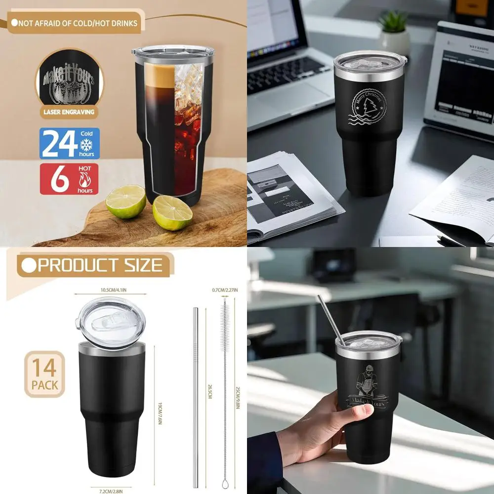 30oz Powder Coated Stainless Steel Insulated Double Wall Travel Coffee Tumbler with Lid and Laser Engraving DIY Gift
30oz Powder Coated Stainless Steel Insulated Double Wall Travel Coffee Tumbler with Lid and Laser Engraving DIY Gift