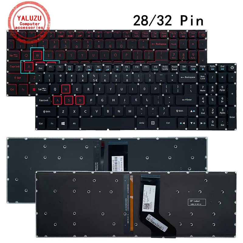 US NEW Laptop Keyboard For ACER AN515-51 AN515-52 AN515-53 AN515-41 AN515-42 N17C1 N17C3 N17C7
US NEW Laptop Keyboard For ACER AN515-51 AN515-52 AN515-53 AN515-41 AN515-42 N17C1 N17C3 N17C7