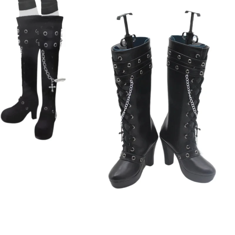 Todo Yurika shoes Anime Aikatsu Cosplay Costume Women Lolite black punk Halloween Party boots yy:89
Todo Yurika shoes Anime Aikatsu Cosplay Costume Women Lolite black punk Halloween Party boots yy:89