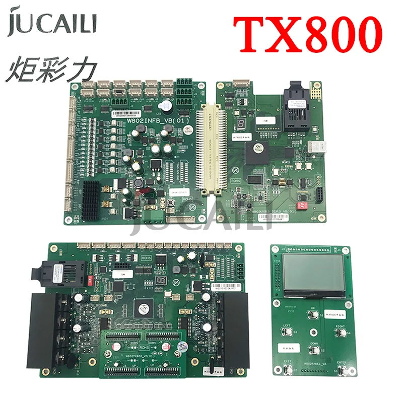 Jucaili Wellprint TX800 2 heads board kit optical fiber Version W802HEAD-VG W802INFB-VB(01) board for Eco solvent/UV printer
Jucaili Wellprint TX800 2 heads board kit optical fiber Version W802HEAD-VG W802INFB-VB(01) board for Eco solvent/UV printer