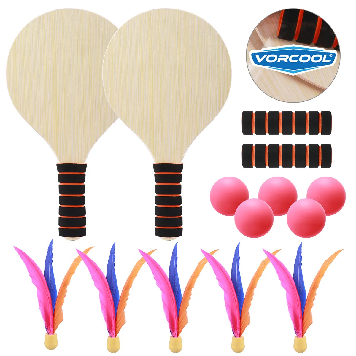 Beach Paddle Ball Game Set Premium Wood Rackets Anti Slip Handles Perfect for Beach Backyard Park All Ages Outdoor Indoor Fun
Beach Paddle Ball Game Set Premium Wood Rackets Anti Slip Handles Perfect for Beach Backyard Park All Ages Outdoor Indoor Fun