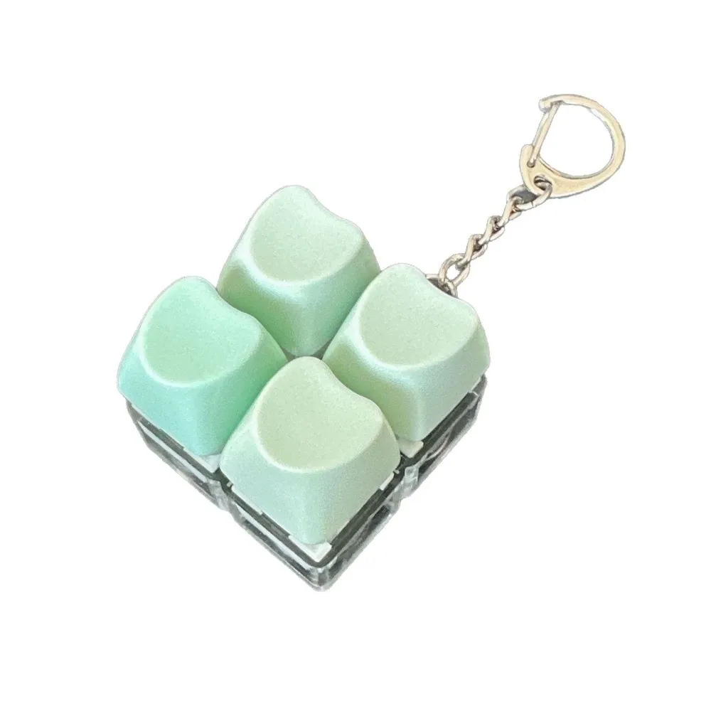 New 4 Keys Finger Keyboard Key Button Love Heart Keycap Fidget Keychain Stress Relief Gadget Pinch Adult
New 4 Keys Finger Keyboard Key Button Love Heart Keycap Fidget Keychain Stress Relief Gadget Pinch Adult