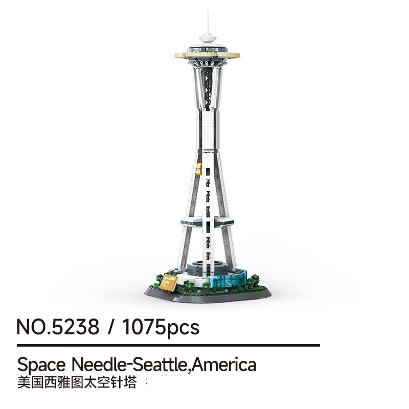 1075 Pcs Space Needle MOC, Futuristic DIY Landmark Model for Home Decor & Challenging Build
1075 Pcs Space Needle MOC, Futuristic DIY Landmark Model for Home Decor & Challenging Build