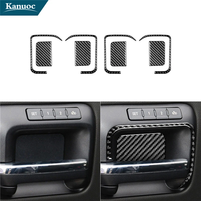 Door Handle Cover Trim For Chevrolet Silverado 1500/GMC Sierra 1500 2014-2018 Carbon Fiber Stickers Car Interior Accessories
Door Handle Cover Trim For Chevrolet Silverado 1500/GMC Sierra 1500 2014-2018 Carbon Fiber Stickers Car Interior Accessories