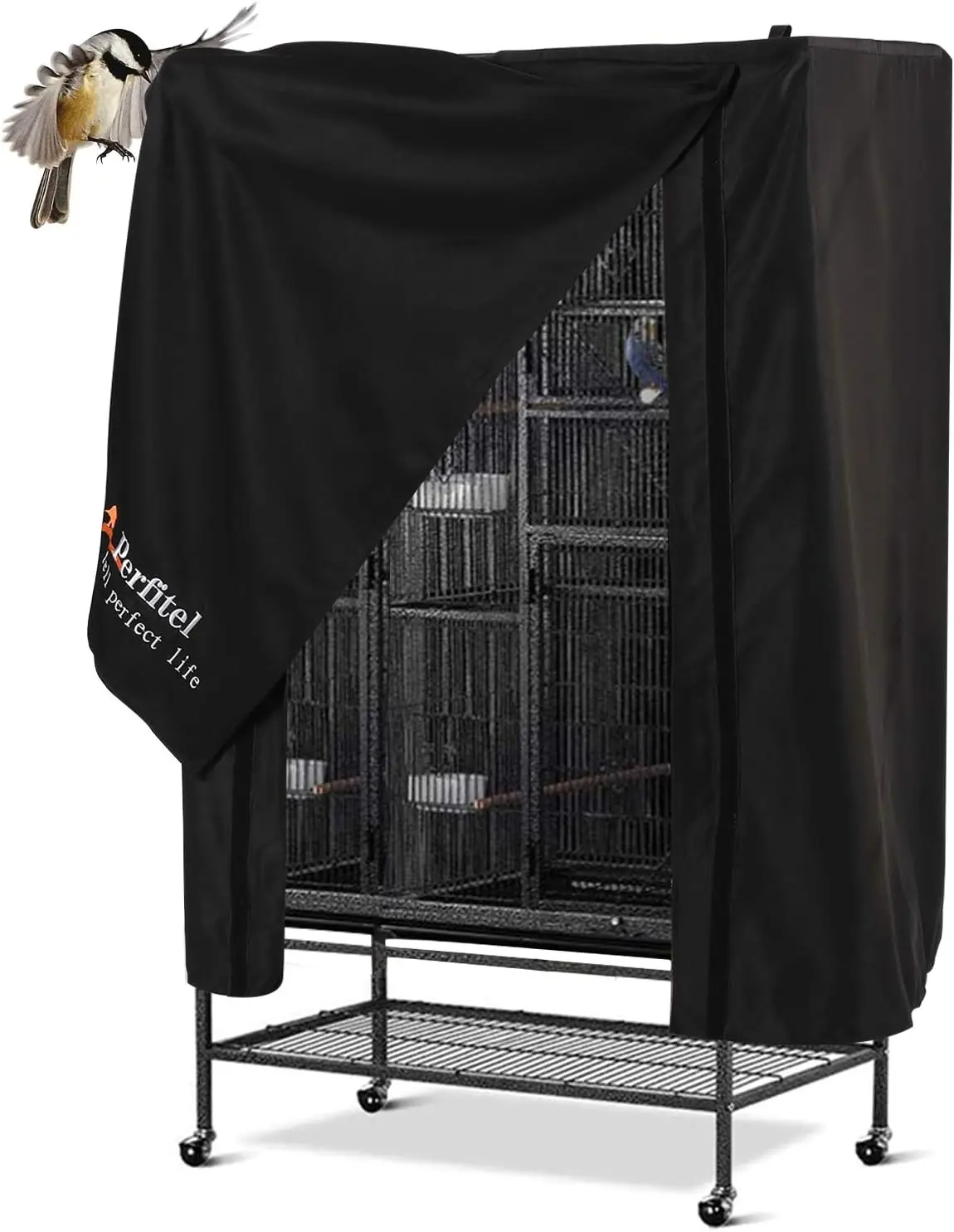 Black Bird Cage Cover for Universal Cages, Durable Breathable Washable Material Blocks Sunlight
Black Bird Cage Cover for Universal Cages, Durable Breathable Washable Material Blocks Sunlight