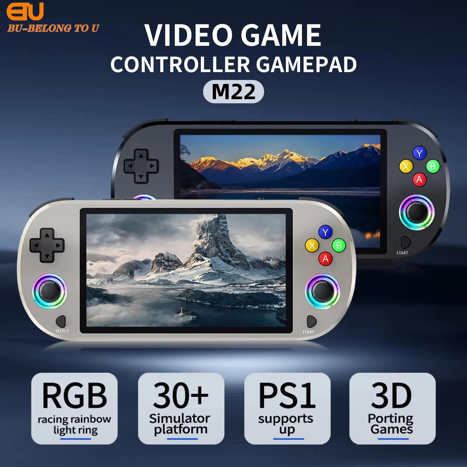 new version M22 Pro retro game console 5.0 Inch 4K classic games handheld Emulator mini video games controller party gamepads
new version M22 Pro retro game console 5.0 Inch 4K classic games handheld Emulator mini video games controller party gamepads
