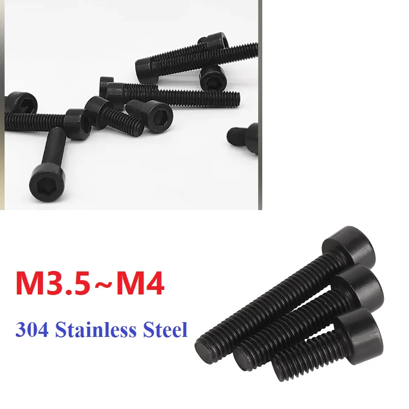 Guangluo DIN912 Bolt Black M3.5 M4 SUS304 Stainless Steel Hexagon Hex Socket Cap Round Head Allen Key Bolt Screw
Guangluo DIN912 Bolt Black M3.5 M4 SUS304 Stainless Steel Hexagon Hex Socket Cap Round Head Allen Key Bolt Screw