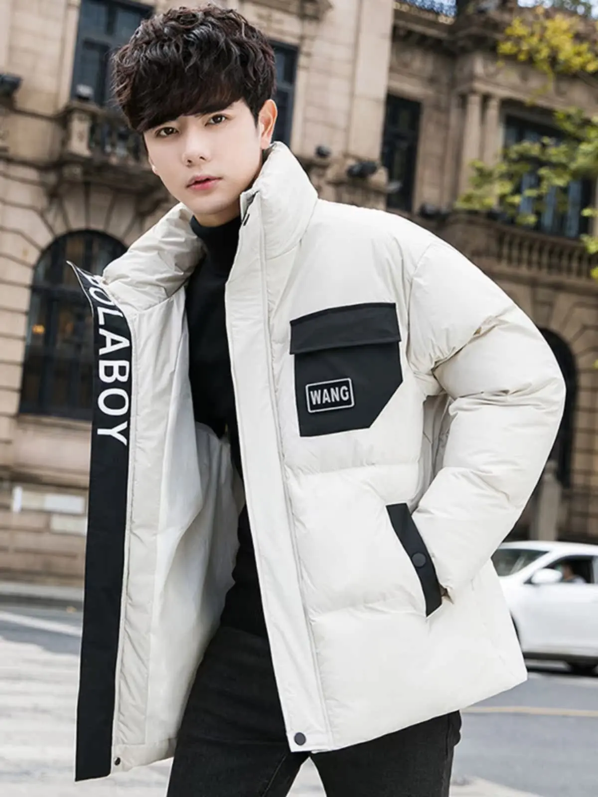 Мужская утепленная зимняя хлопковая куртка, ветрозащитная, водоотталкивающая, повседневная, свободного кроя, больших размеров, с воротником-стойкой, модная городская верхняя одежда
Мужская утепленная зимняя хлопковая куртка, ветрозащитная, водоотталкивающая, повседневная, свободного кроя, больших размеров, с воротником-стойкой, модная городская верхняя одежда