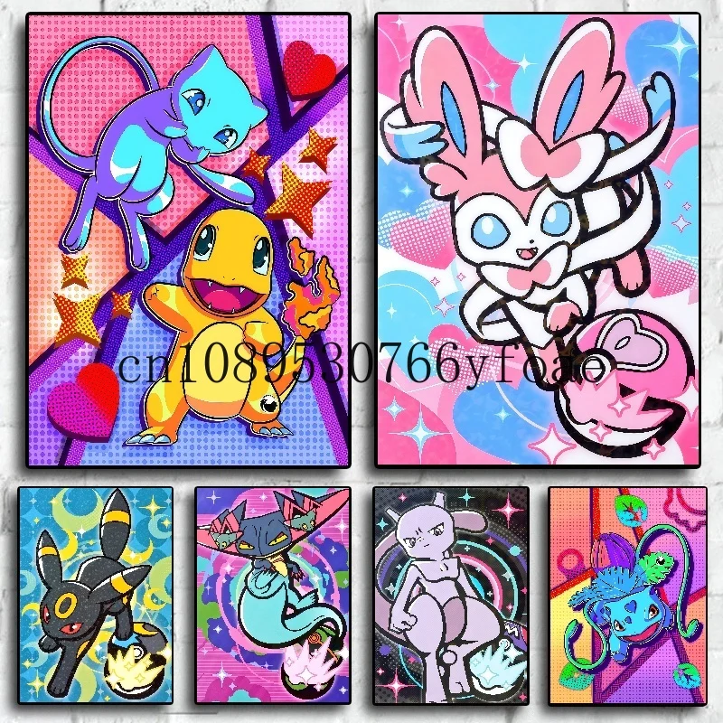 Canvas Painting Anime Pokemon Bulbasaur Charmander Squirtle Poster and Print Watercolor Wall Art Picture Home Decor Kids Gifts
Canvas Painting Anime Pokemon Bulbasaur Charmander Squirtle Poster and Print Watercolor Wall Art Picture Home Decor Kids Gifts