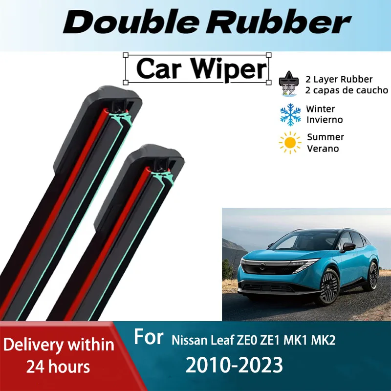 For Nissan Leaf ZE0 ZE1 2010-2023 LH Front Rear Wiper Blades 2PCS Direct Fit All-Season Set - Easy Clip Installation
For Nissan Leaf ZE0 ZE1 2010-2023 LH Front Rear Wiper Blades 2PCS Direct Fit All-Season Set - Easy Clip Installation