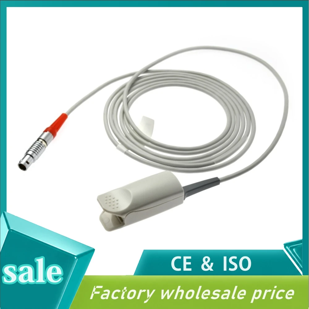 Adult Finger Clip Ear Clip Silicone Long Cable Oxygen Reusable Spo2 Sensor for China Comen C60masimo,8pin Metal Patient Monitor
Adult Finger Clip Ear Clip Silicone Long Cable Oxygen Reusable Spo2 Sensor for China Comen C60masimo,8pin Metal Patient Monitor