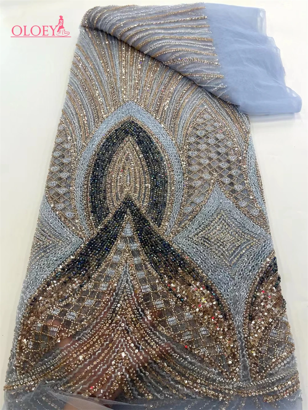 New High-End Luxury French Embroidery Heavy Groom Lace Fabric African Nigerian With Sequins Fabric For Wedding
New High-End Luxury French Embroidery Heavy Groom Lace Fabric African Nigerian With Sequins Fabric For Wedding