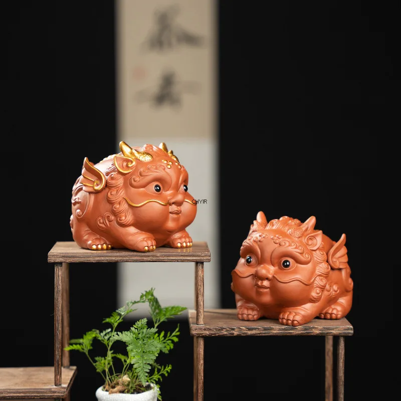 New Creative Purple Clay Tea Pet Ornament Flying Little Pixiu Tea Table Plaything Can Be Cultivated for Wealth Attraction
New Creative Purple Clay Tea Pet Ornament Flying Little Pixiu Tea Table Plaything Can Be Cultivated for Wealth Attraction