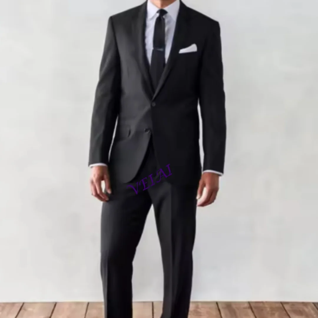 CustomizedElegant Black Notch Lapel Men's 2PCS 2026 Premium Suit Slim Fit Jacket Pants Set for Wedding Business Formal Occasion
CustomizedElegant Black Notch Lapel Men's 2PCS 2026 Premium Suit Slim Fit Jacket Pants Set for Wedding Business Formal Occasion
