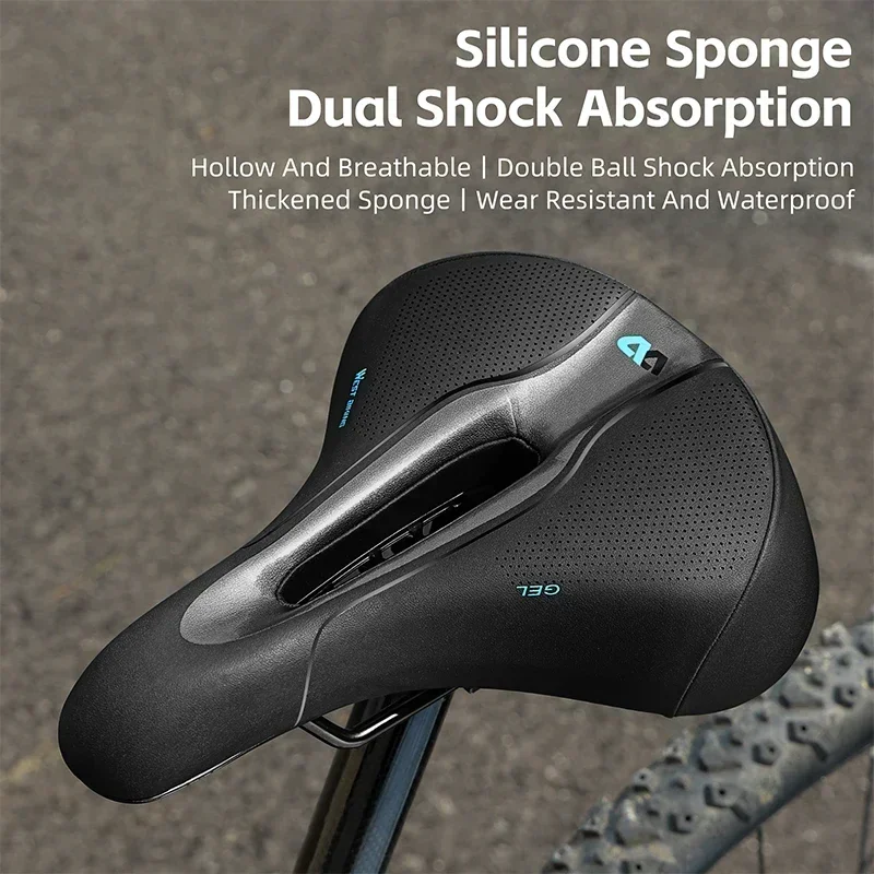 WEST BIKING Gel Comfortable Bike Saddle Soft Shock Ball Sealing Spring Saddle Dual Shock Absorber MTB Seat With LED Taillight
WEST BIKING Gel Comfortable Bike Saddle Soft Shock Ball Sealing Spring Saddle Dual Shock Absorber MTB Seat With LED Taillight