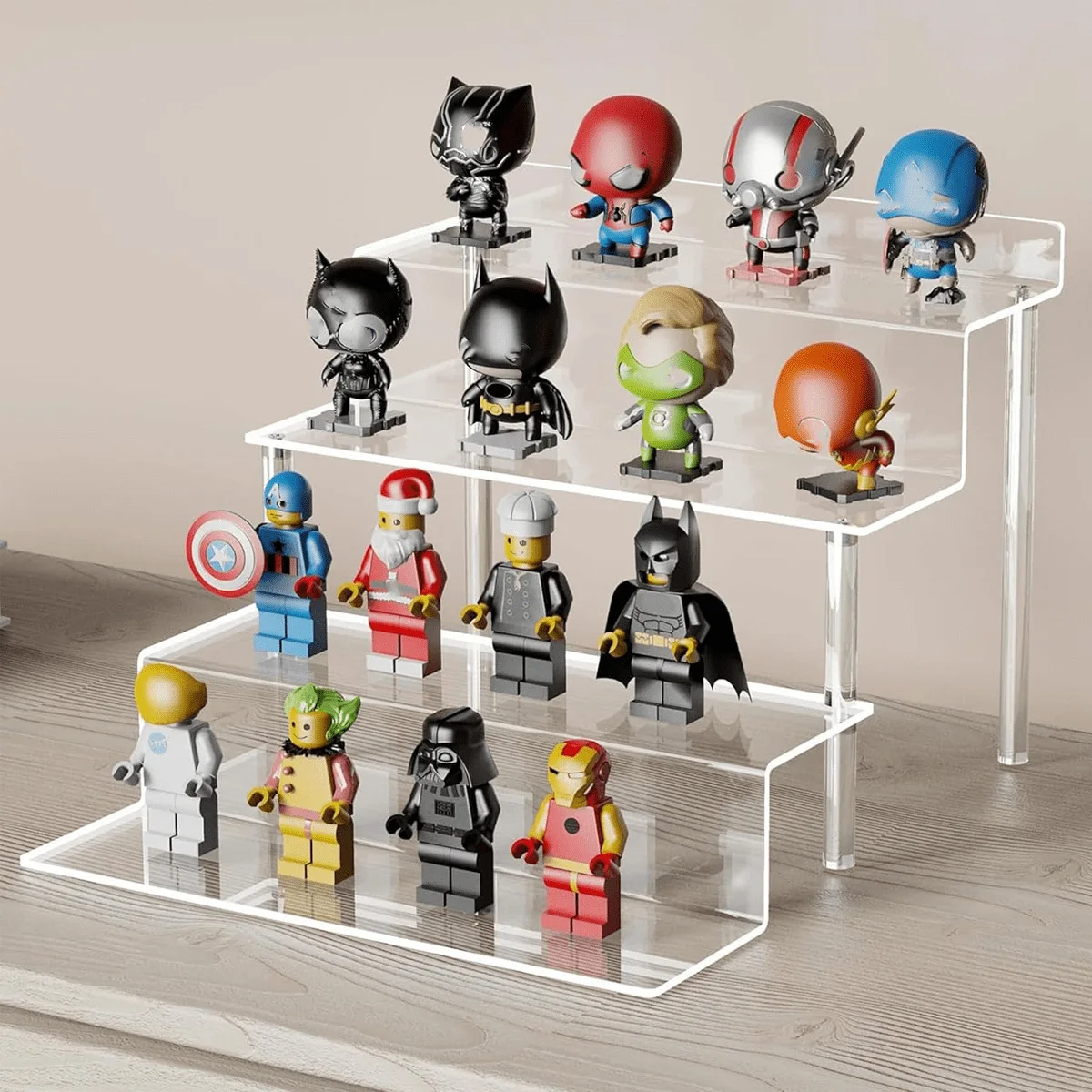 4 Tier Acrylic Riser Display Stand,Clear Perfume Organizer Shelf,Desktop Tiered Display Stand for Pop Figures/Cupcake Organize
4 Tier Acrylic Riser Display Stand,Clear Perfume Organizer Shelf,Desktop Tiered Display Stand for Pop Figures/Cupcake Organize