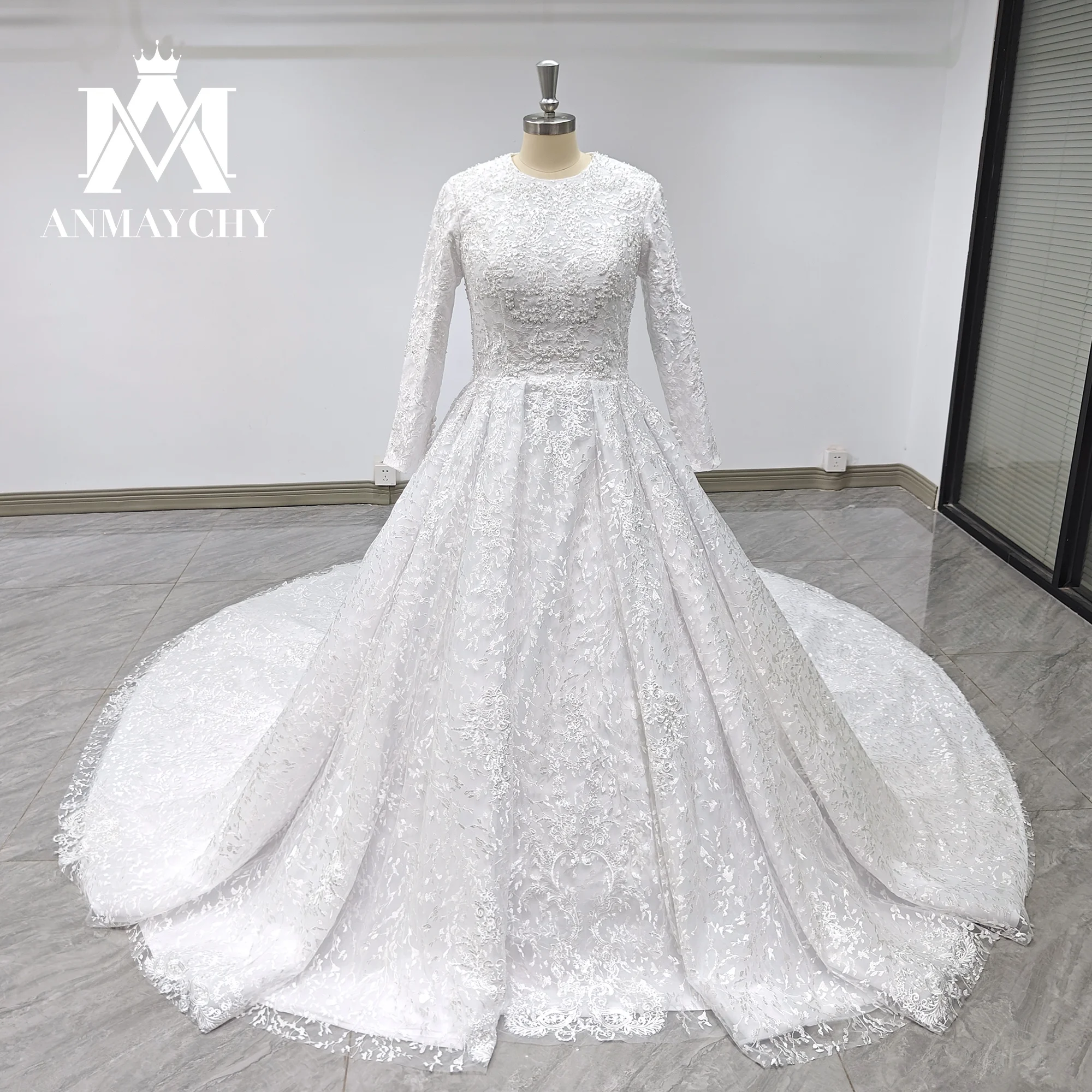 ANMAYCHY Luxury Wedding Dresses For Women Real photos 2023 Appliques Lace Royal Train Ball Gown Wedding Gown Vestidos De Novia
ANMAYCHY Luxury Wedding Dresses For Women Real photos 2023 Appliques Lace Royal Train Ball Gown Wedding Gown Vestidos De Novia