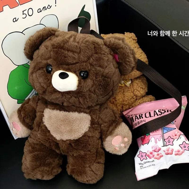 3D Brown Bear Panda Backpack Kawaii Embroidery Cute Plush Brown Bear Doll Bag Zipper Ins Doll Girl Unisex Backpack Birthday Gift
3D Brown Bear Panda Backpack Kawaii Embroidery Cute Plush Brown Bear Doll Bag Zipper Ins Doll Girl Unisex Backpack Birthday Gift