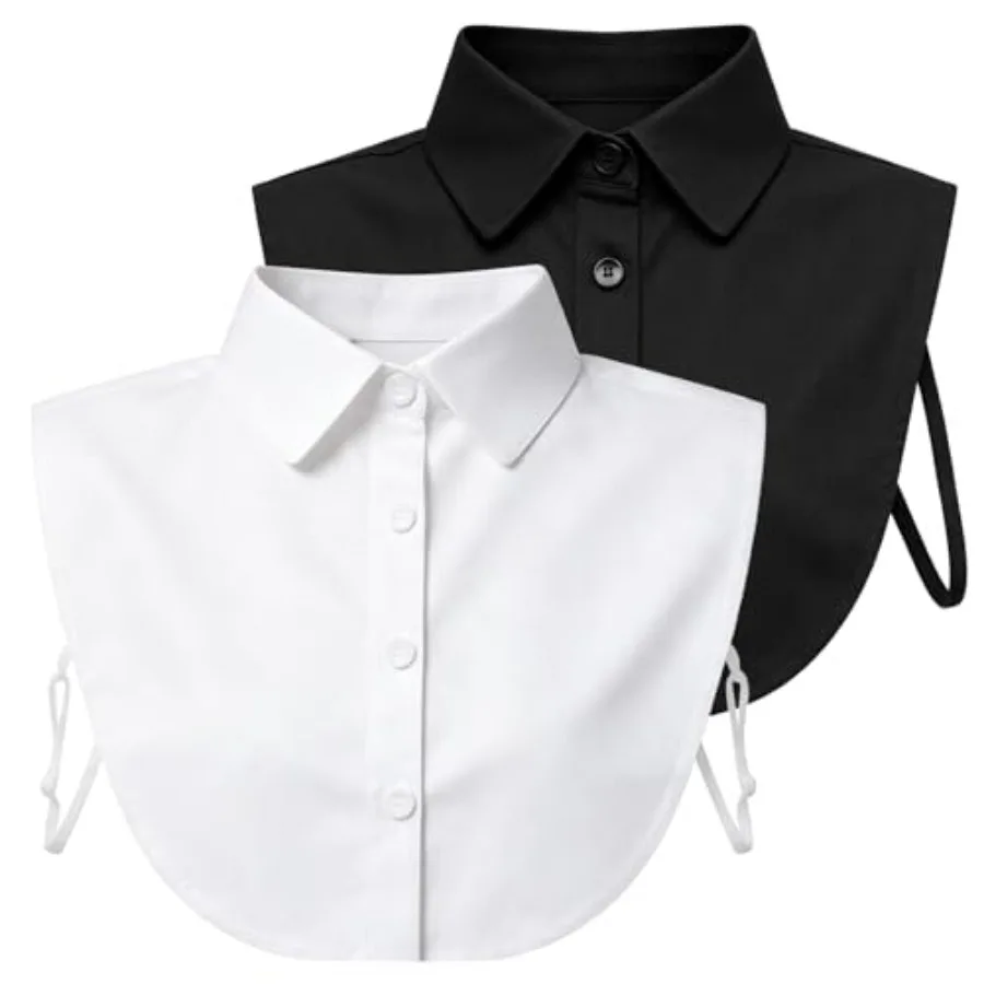 2 Pcs Fake Collar Detacable Dickey Collar F Fal alf Sirt Blou Collars Tops Women Girls Daily Outfits Graduation
2 Pcs Fake Collar Detacable Dickey Collar F Fal alf Sirt Blou Collars Tops Women Girls Daily Outfits Graduation