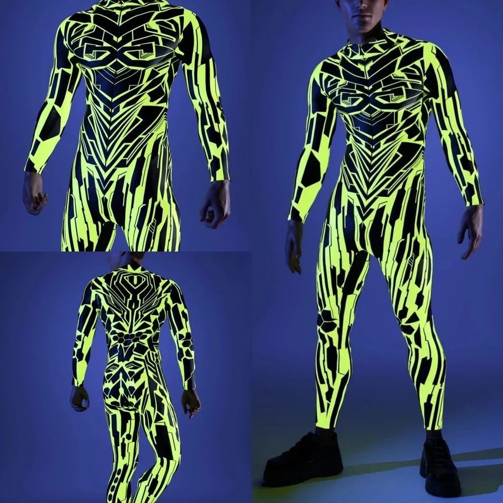 Unisex Cyber Punk 3D Digital Printing Halloween Party Role Play Outfit Women Men Cosplay Costume Carnival Jumpsuit
Unisex Cyber Punk 3D Digital Printing Halloween Party Role Play Outfit Women Men Cosplay Costume Carnival Jumpsuit