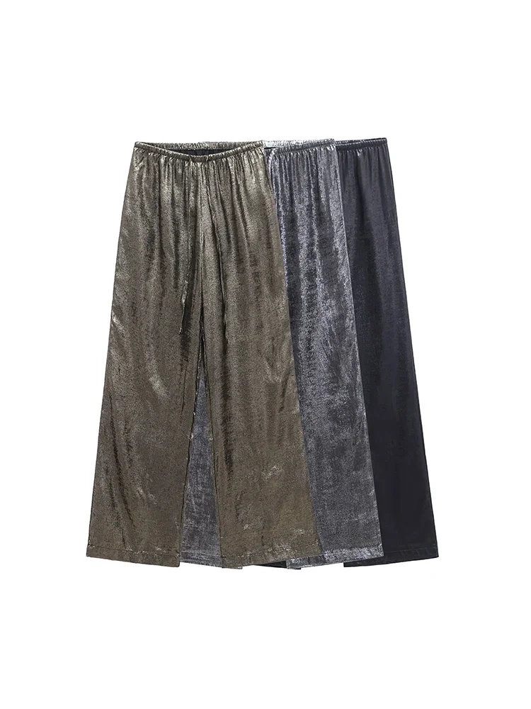 Willshela Women Fashion Solid Pleated Wide Leg Pants Vintage High Elastic Waist Full Length Female Chic Lady Trousers
Willshela Women Fashion Solid Pleated Wide Leg Pants Vintage High Elastic Waist Full Length Female Chic Lady Trousers