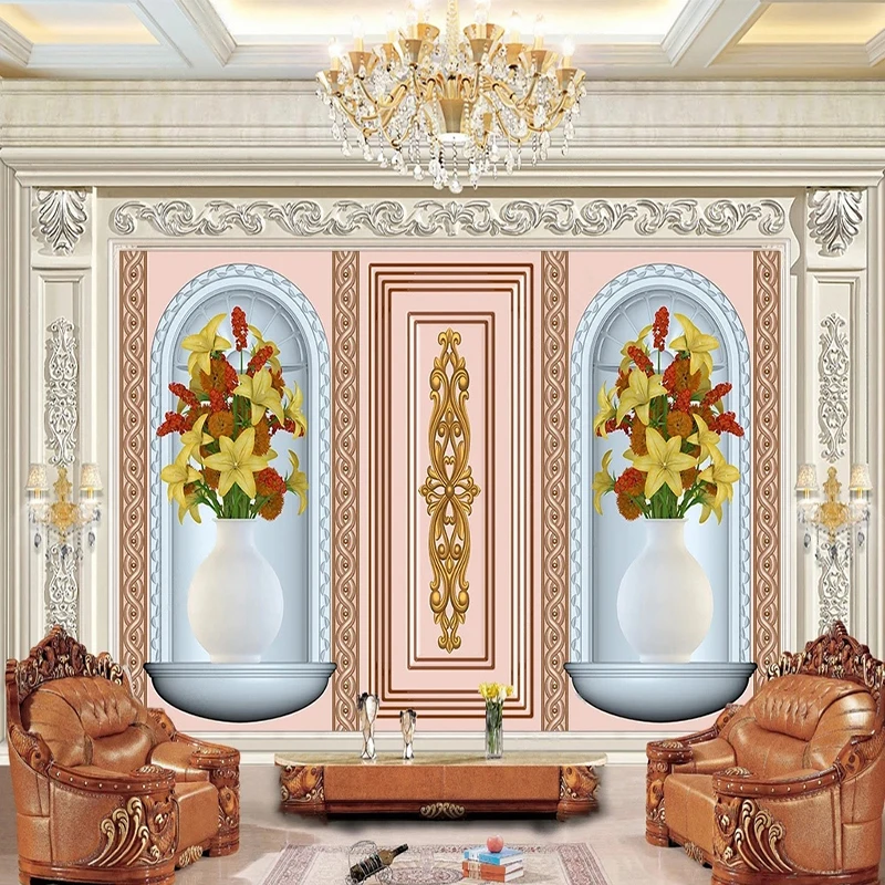 3D European Style Photo Murals Art Wallpapers Carved Plant Vase Flower Custom Any Size Wall Papers Home Interior Decor
3D European Style Photo Murals Art Wallpapers Carved Plant Vase Flower Custom Any Size Wall Papers Home Interior Decor