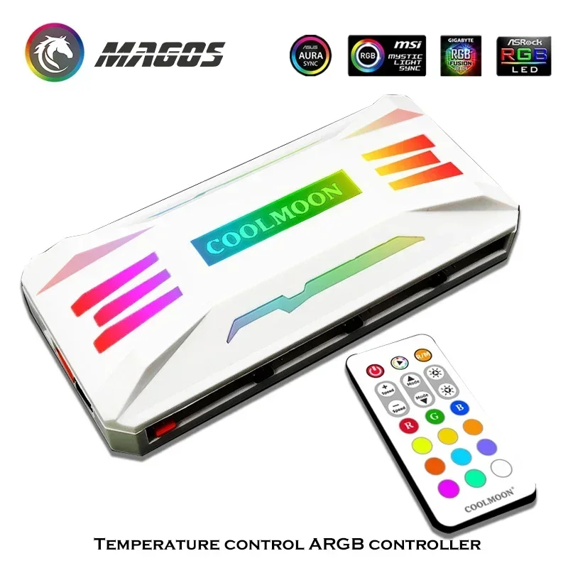 COOLMOON Case Fan Controller PWM HUB 5V 3PIN ARGB For Computer Chassis Fans Motherboard Synchronization Aura Sync
COOLMOON Case Fan Controller PWM HUB 5V 3PIN ARGB For Computer Chassis Fans Motherboard Synchronization Aura Sync