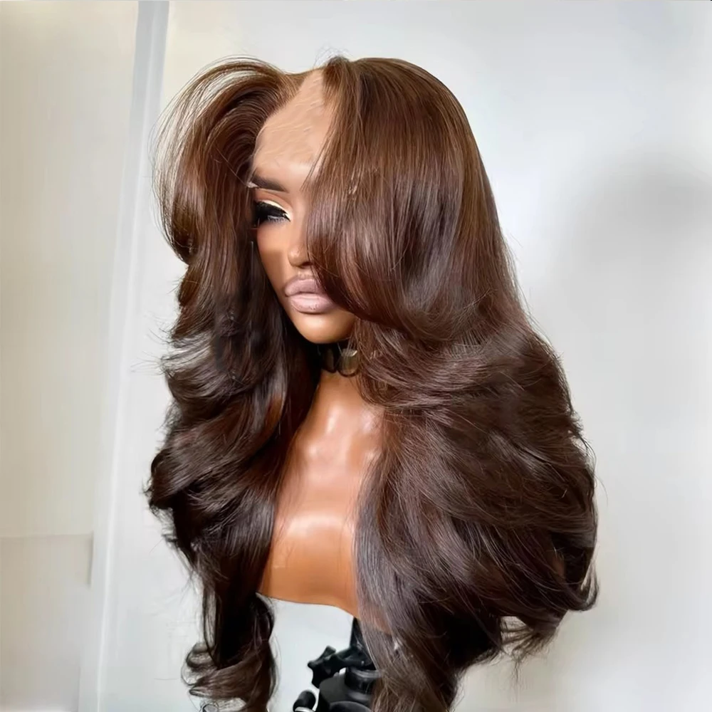 Long Slightly Wavy Glueless Dark Brown Auburn Remy Human Hair U Part Wig 250Density For Black Women Daily Use Blonde V Part Wigs
Long Slightly Wavy Glueless Dark Brown Auburn Remy Human Hair U Part Wig 250Density For Black Women Daily Use Blonde V Part Wigs