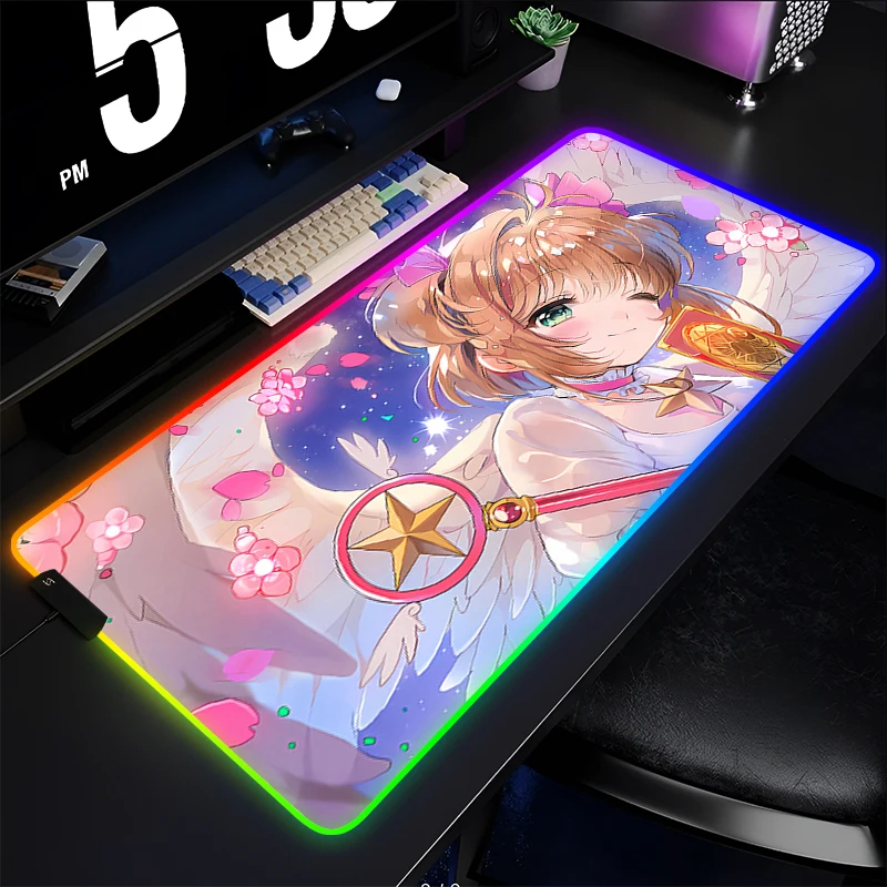 Коврик для мыши RGB PC Speed для киберспортеров, ноутбуков, компьютерных карт Captor Sakura, коврик для клавиатуры, светодиодный настольный коврик, коврик для мыши в стиле аниме для девочек
Коврик для мыши RGB PC Speed для киберспортеров, ноутбуков, компьютерных карт Captor Sakura, коврик для клавиатуры, светодиодный настольный коврик, коврик для мыши в стиле аниме для девочек