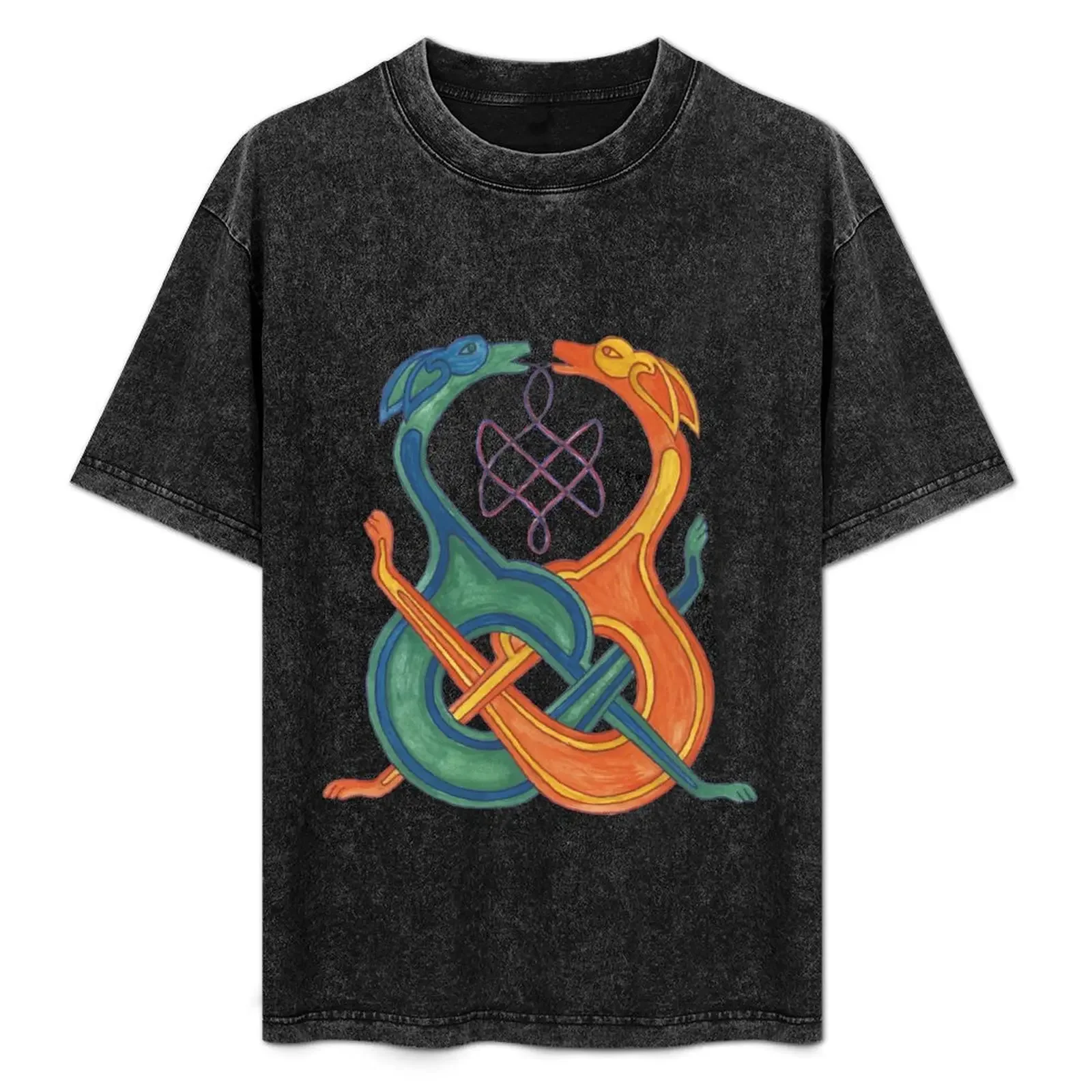 Entwined Celtic Knotwork Dogs T-Shirt Plus Size Non-Shrink T-Shirt
Entwined Celtic Knotwork Dogs T-Shirt Plus Size Non-Shrink T-Shirt