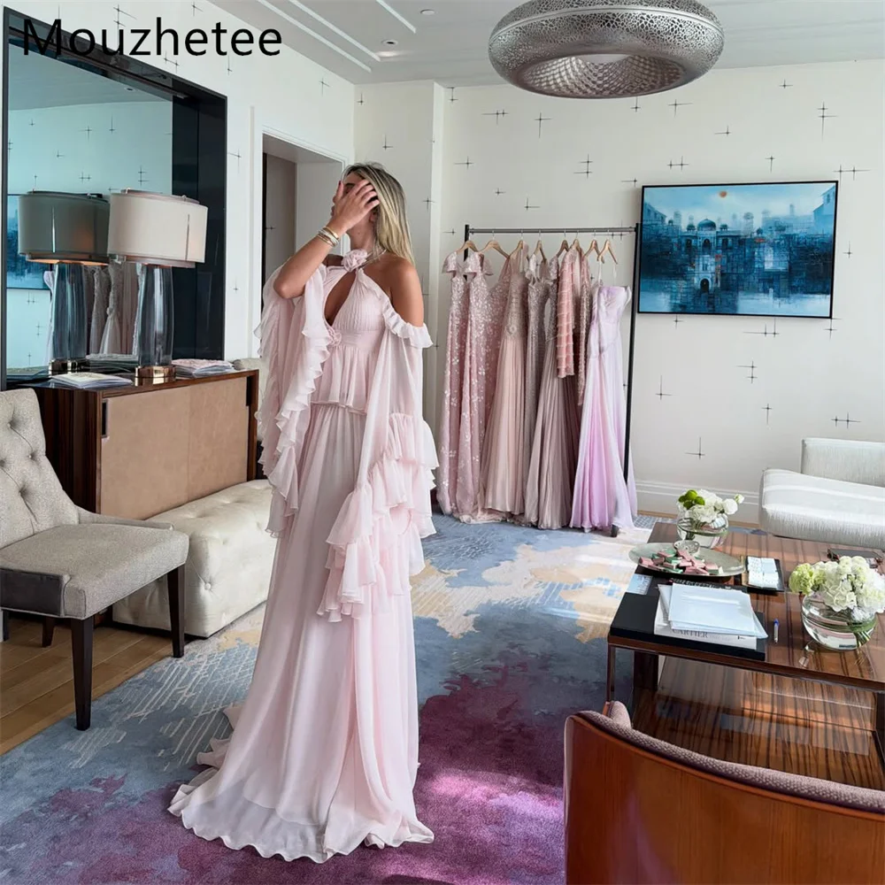 Mouzhetee A-Line Off The Shoulder Simple Evening Dresses Formal Dresses for Women 3D Flowers Pleat Prom Gowns Custom Made 2026
Mouzhetee A-Line Off The Shoulder Simple Evening Dresses Formal Dresses for Women 3D Flowers Pleat Prom Gowns Custom Made 2026