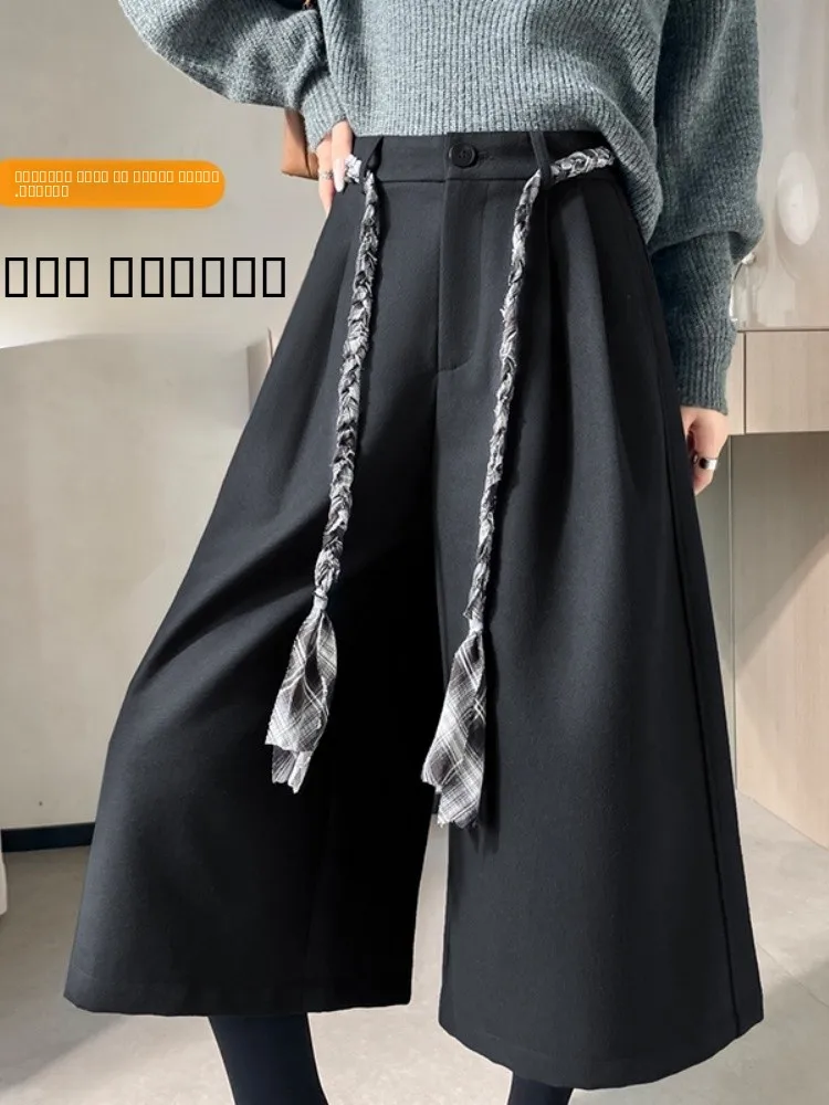 Женские широкие брюки Bla Fce Lined Thi на осень-зиму, для повседневной носки, с высокой талией, прямого кроя, свободные, длиной 7/8
Женские широкие брюки Bla Fce Lined Thi на осень-зиму, для повседневной носки, с высокой талией, прямого кроя, свободные, длиной 7/8