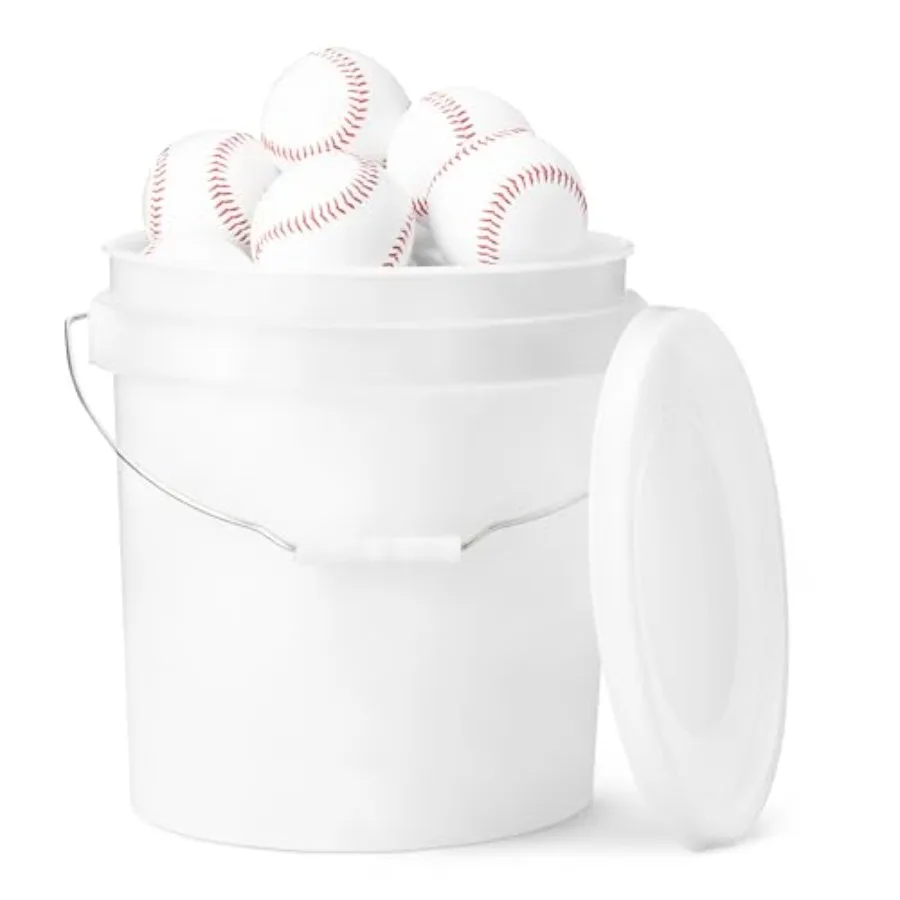 Bucket of Practice Baseballs, 24 Count, Regulation Size 9-inch, Youth League
Bucket of Practice Baseballs, 24 Count, Regulation Size 9-inch, Youth League