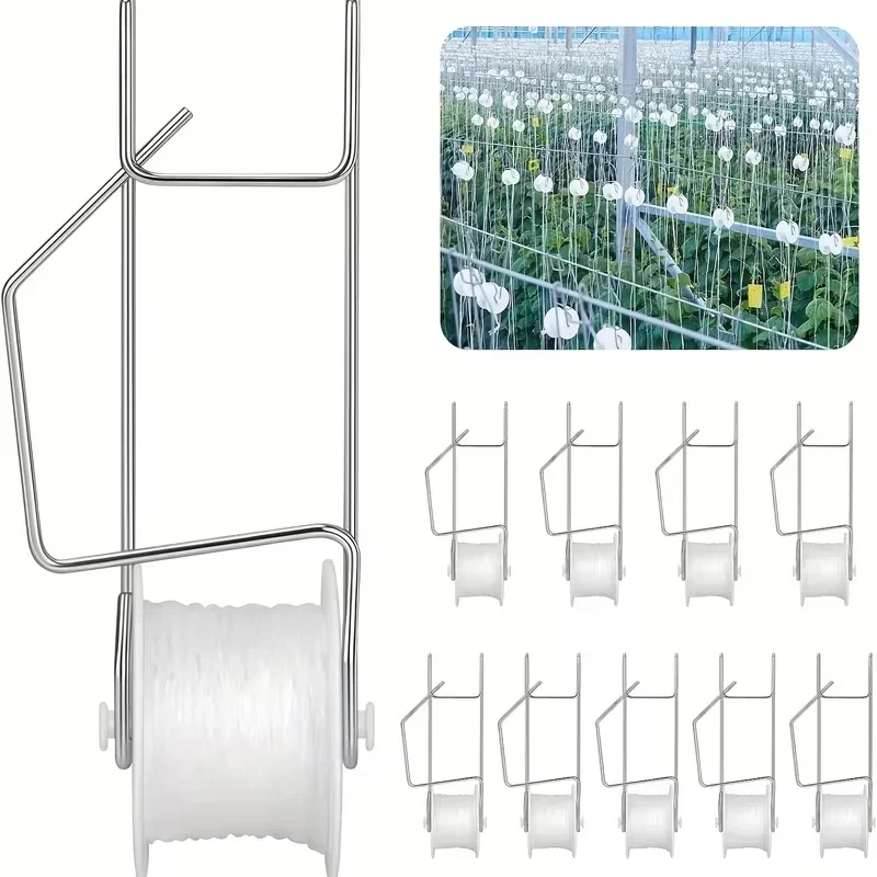 2026-10/20Pcs Tomato Trellis Roller Hooks for Trellis Roller Hook with Twine for Vine Plant Twine Crop Greenhouse Trellising Kit
2026-10/20Pcs Tomato Trellis Roller Hooks for Trellis Roller Hook with Twine for Vine Plant Twine Crop Greenhouse Trellising Kit