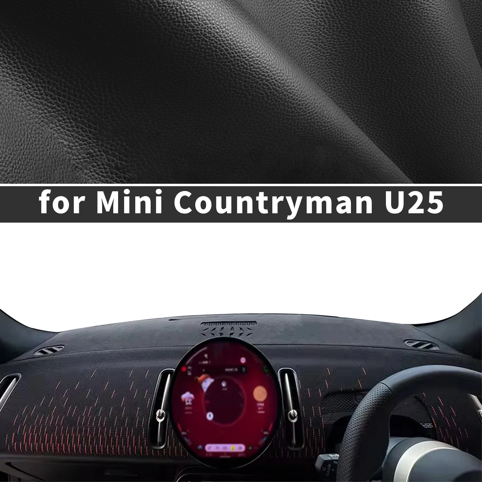 for MINI Cooper U25 Countryman 2026-2024 Custom fit Dashboard Cover Sun Shade Dash Mat Anti‑Reflection Carpet Dash Pad Dashmat
for MINI Cooper U25 Countryman 2026-2024 Custom fit Dashboard Cover Sun Shade Dash Mat Anti‑Reflection Carpet Dash Pad Dashmat