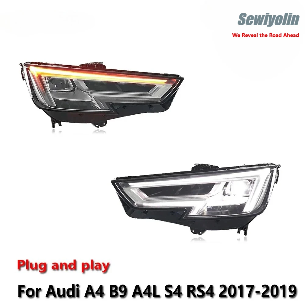 Светодиодные фары для Audi A4 B9 A4L S4 RS4 2017-2019: противотуманные фары, ДХО, стоп-сигналы, указатели поворота, установка Plug and Play
Светодиодные фары для Audi A4 B9 A4L S4 RS4 2017-2019: противотуманные фары, ДХО, стоп-сигналы, указатели поворота, установка Plug and Play