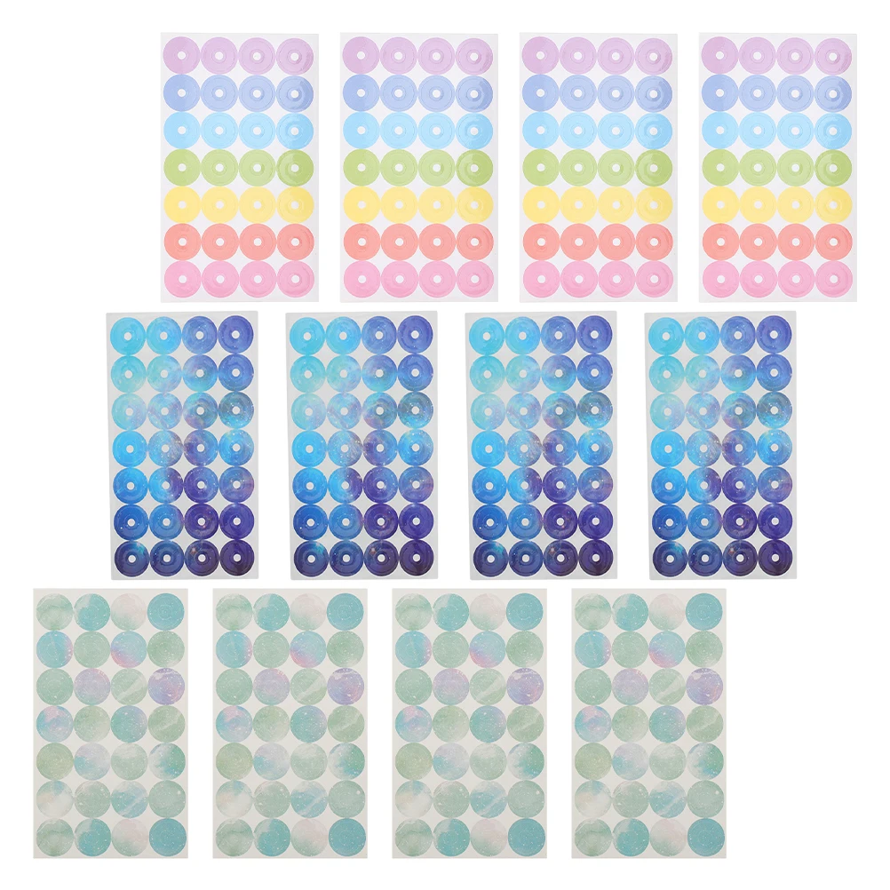 12 Sheets Protective Sticker Label Tear Resistant Reinforcement Hole Punch Repair Loose Leaf Paper Supplies Universal Decorative
12 Sheets Protective Sticker Label Tear Resistant Reinforcement Hole Punch Repair Loose Leaf Paper Supplies Universal Decorative