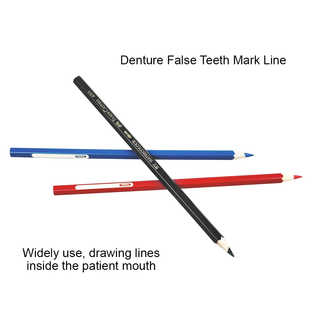 3pcs Oral Marker Pen Dental Pencil Sterilizable Denture False Teeth Repair Sign Line Dentistry Intraoral Marker Black/Red/Blue
3pcs Oral Marker Pen Dental Pencil Sterilizable Denture False Teeth Repair Sign Line Dentistry Intraoral Marker Black/Red/Blue