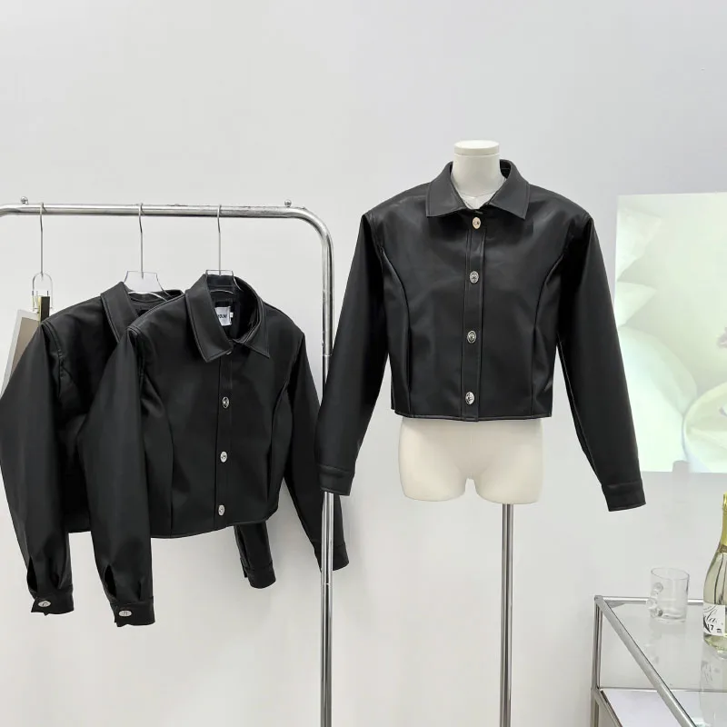 Streetwear Biker Style Leather Coat Baggy Black Retro Y2K Sexy Fashion Design Mujer Leather Coats
Streetwear Biker Style Leather Coat Baggy Black Retro Y2K Sexy Fashion Design Mujer Leather Coats