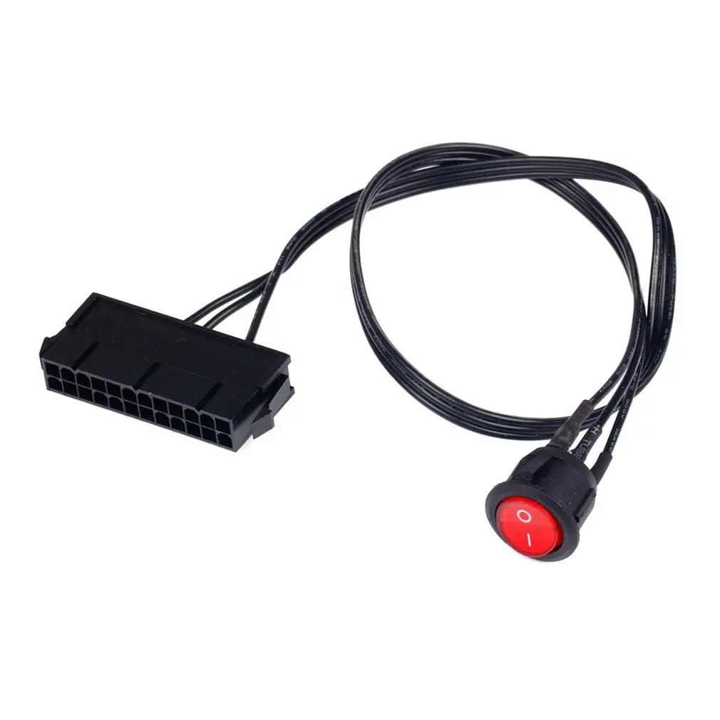 24-Pin Female Tester Start Up Jumper Cable with ON/OFF Switch ATX PSU PC Power Supply Starter 50cm ATX Mining Power Start Switch
24-Pin Female Tester Start Up Jumper Cable with ON/OFF Switch ATX PSU PC Power Supply Starter 50cm ATX Mining Power Start Switch