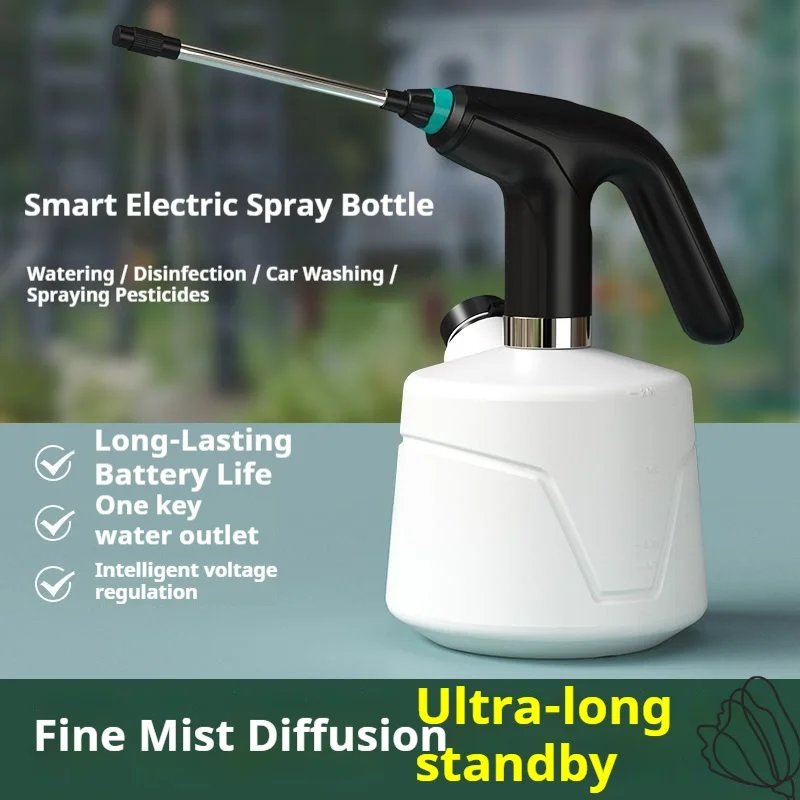 Electric watering can is a magic device for watering flowers. Household disinfection plastic watering can. Automatic watering ca
Electric watering can is a magic device for watering flowers. Household disinfection plastic watering can. Automatic watering ca