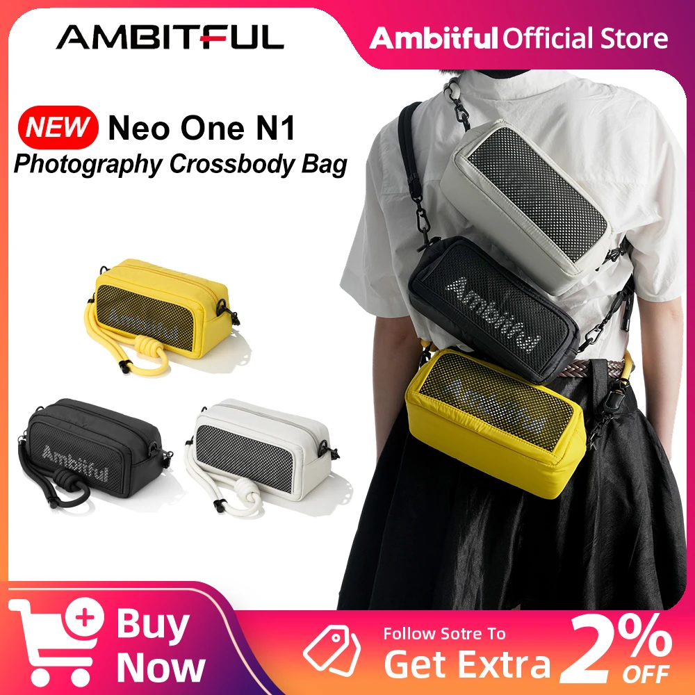 AMBITFUL Neo One N1 Photography Crossbody Bag For Camera Lens LED Light Tube Light Stick Light Accessories Carrying Bag 
AMBITFUL Neo One N1 Photography Crossbody Bag For Camera Lens LED Light Tube Light Stick Light Accessories Carrying Bag