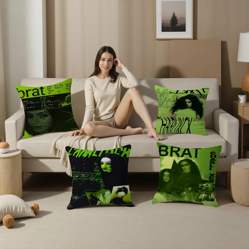 Singer Charli XCX BRAT Pillow Cover For Bedroom Room And Living Room Sofa Decorative Cushion Cover
Singer Charli XCX BRAT Pillow Cover For Bedroom Room And Living Room Sofa Decorative Cushion Cover