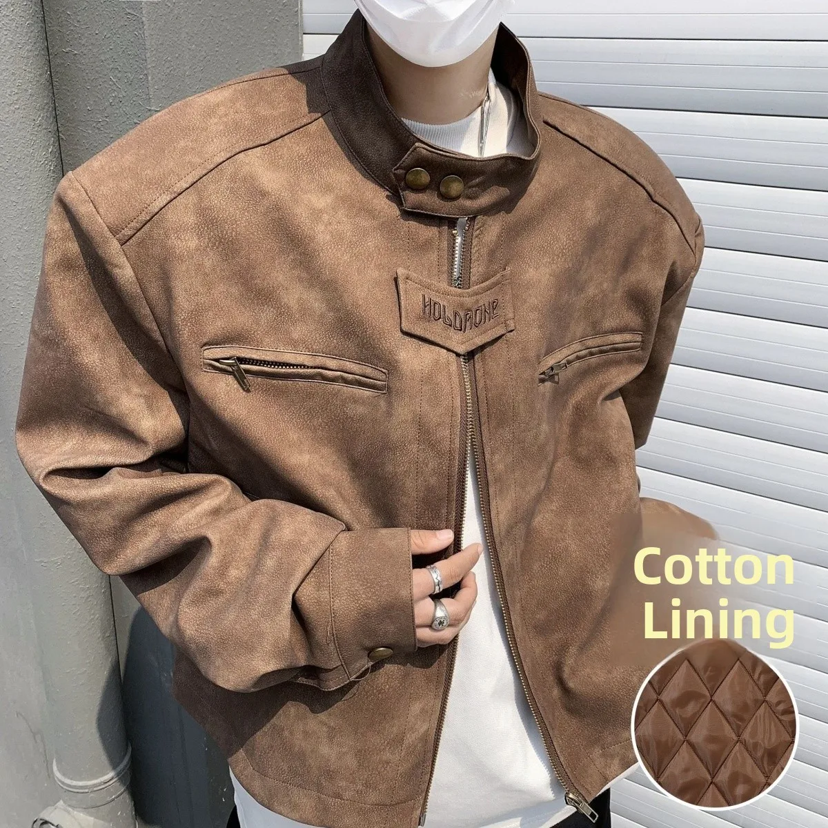 Ретро-куртка в американском стиле, замшевая, с подкладкой на плечах, модная, с хлопковым наполнителем, для осени и зимы
Ретро-куртка в американском стиле, замшевая, с подкладкой на плечах, модная, с хлопковым наполнителем, для осени и зимы